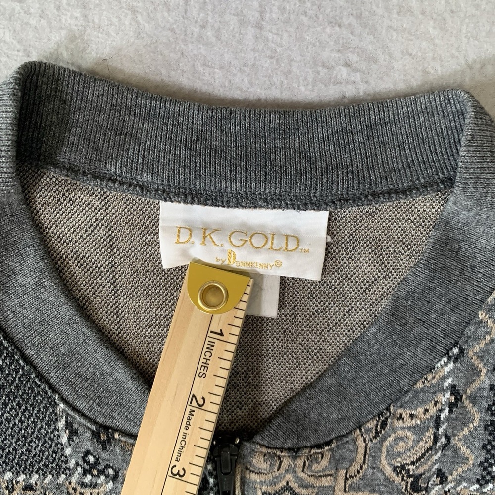 D. K. GOLD/ DONNKENNY JERSEY ZIP-UP JACKET SIZE: M - Picture 2 of 8